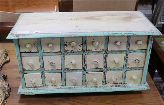 A painted set of drawers